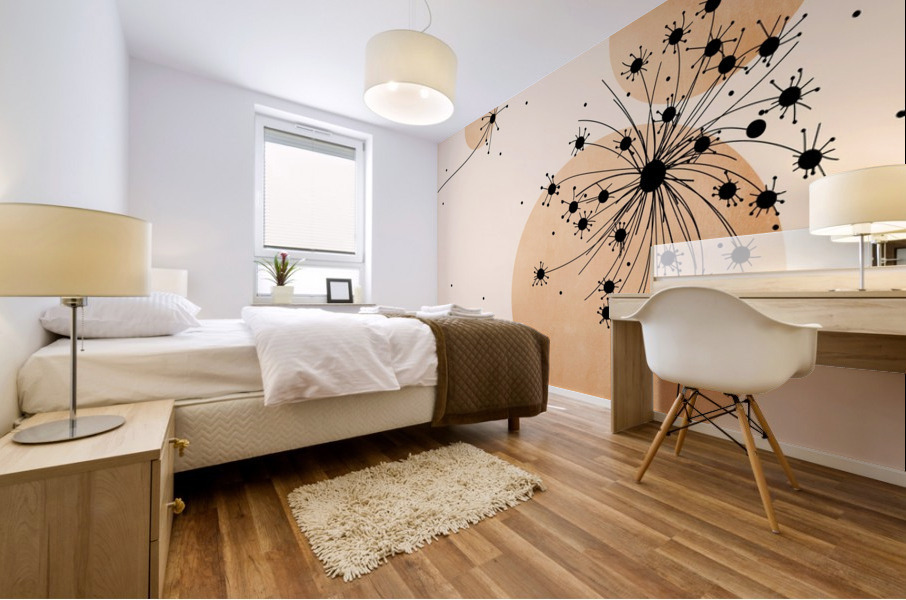 Dandelion Seeds Mural print