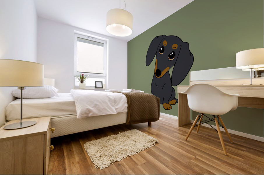 Dog Drawing Mural print