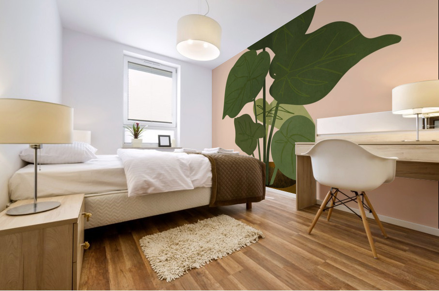 Boho Plant Background Mural print