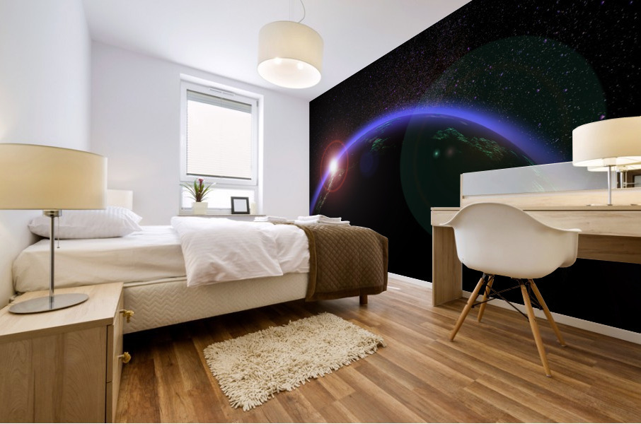 Solar Space Planet Mural print