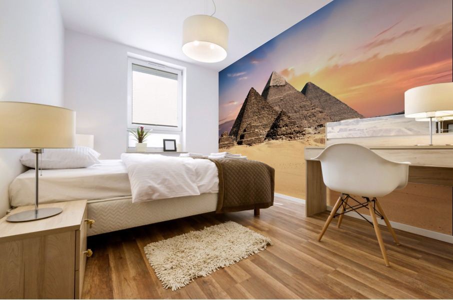 Pyramids Egypt Giza Mural print