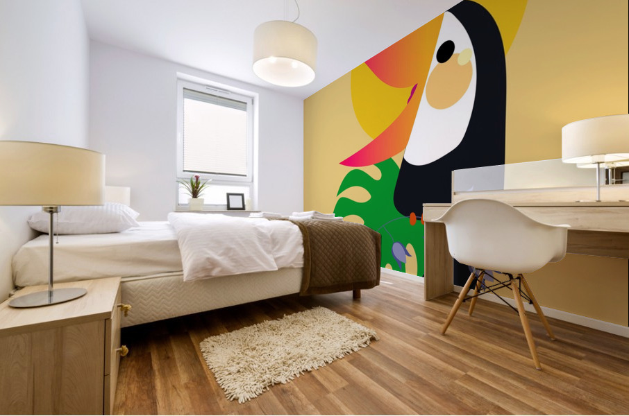 Toucan Monstera Poster Mural print