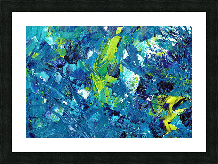 Acrylic Paint  abstract Picture Frame print