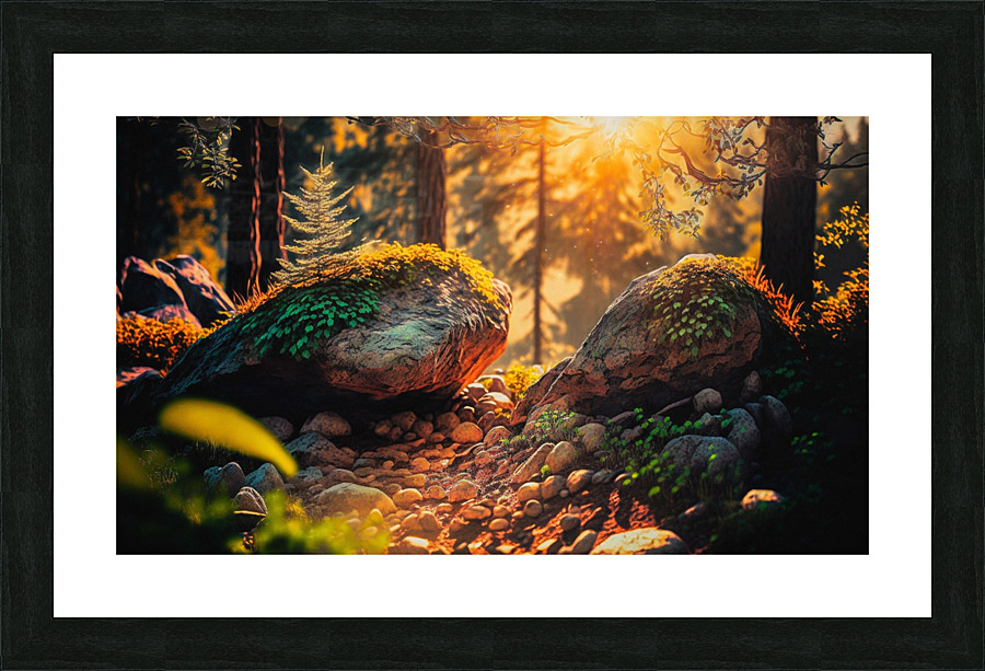 nature forest trees landscape Picture Frame print