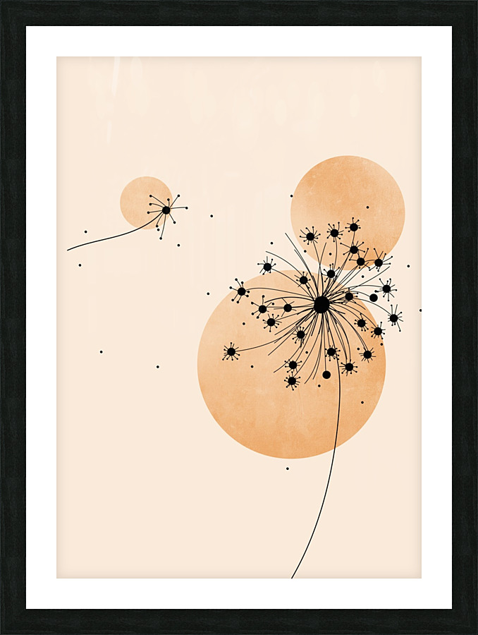 Dandelion Seeds Picture Frame print