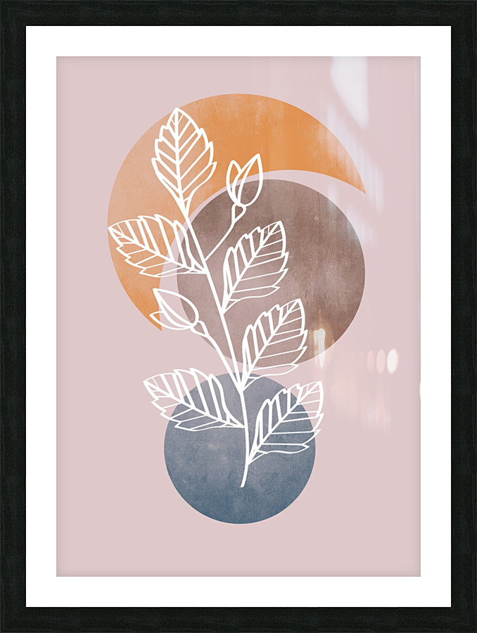 Botany Foliage Boho Picture Frame print