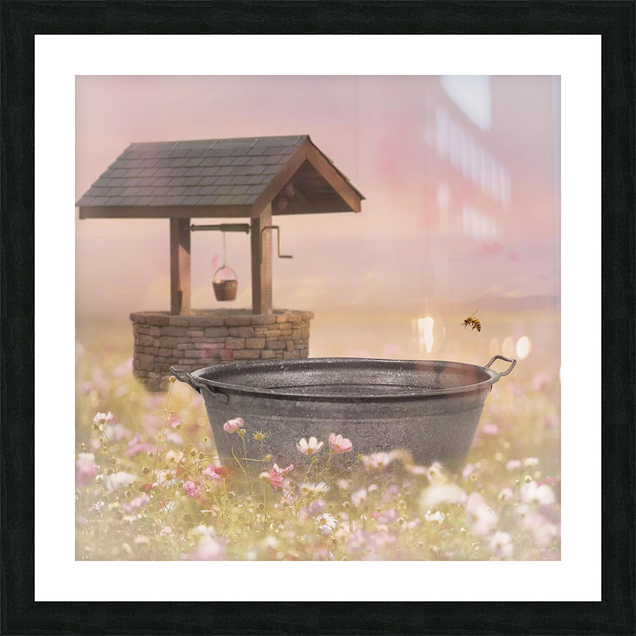 Flower field Flower Picture Frame print
