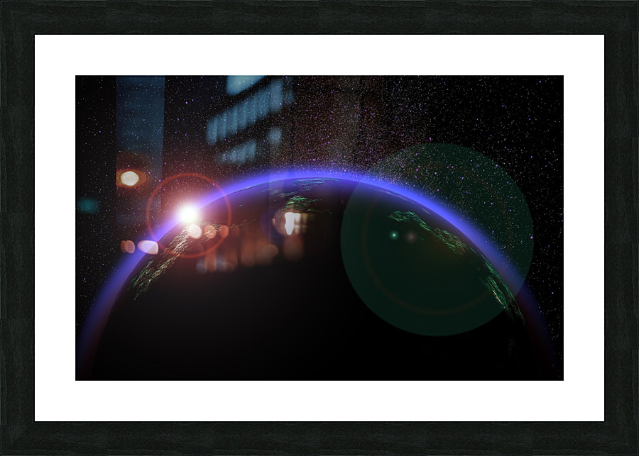 Solar Space Planet Picture Frame print