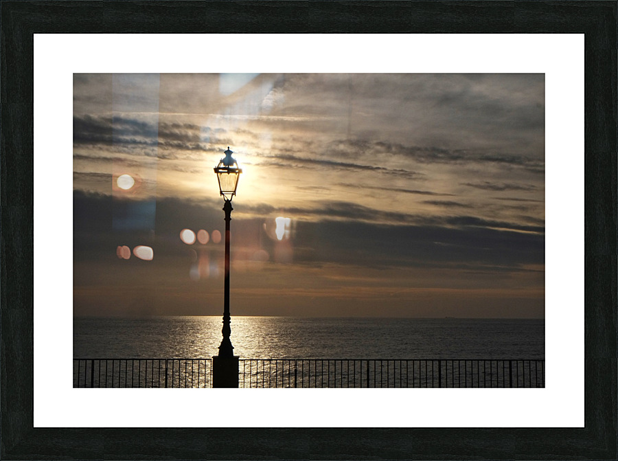 Sunset Sea Clouds Picture Frame print