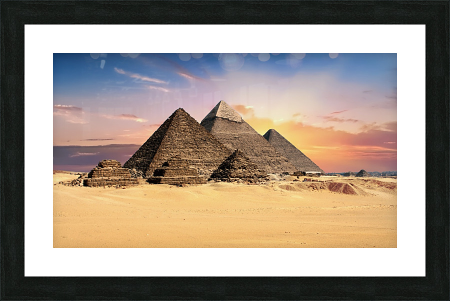 Pyramids Egypt Giza Picture Frame print