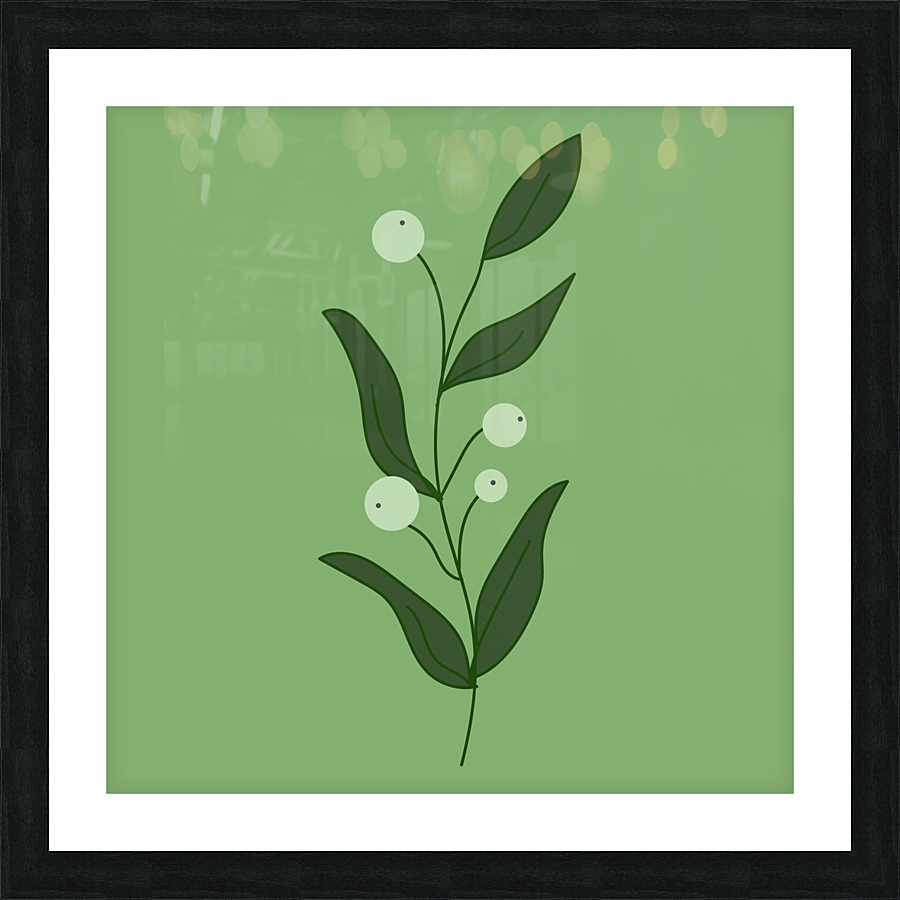 Berries Fruit Green Picture Frame print