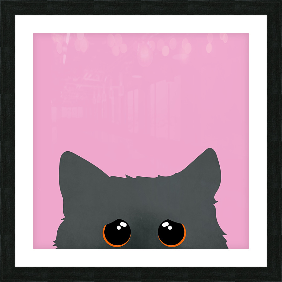 Cat Pet Background Picture Frame print