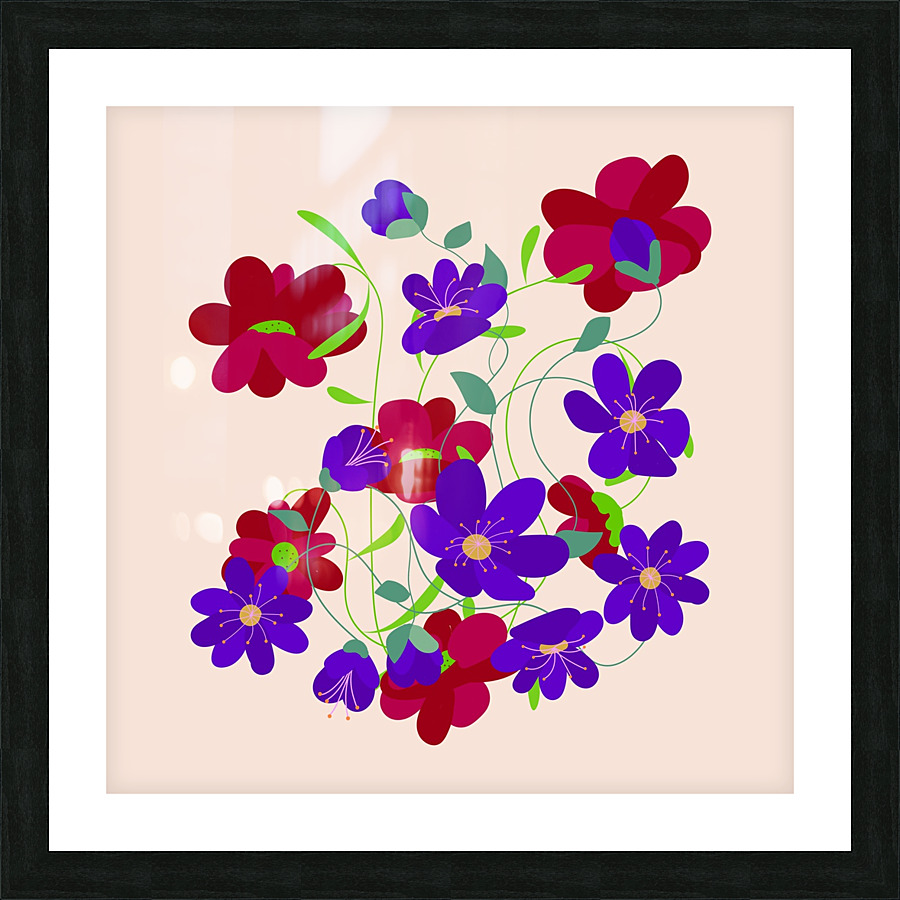 Nature Flowers Picture Frame print
