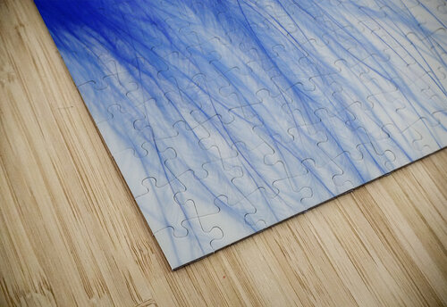 feather  blue  colored  slightly  Ned Bezou puzzle