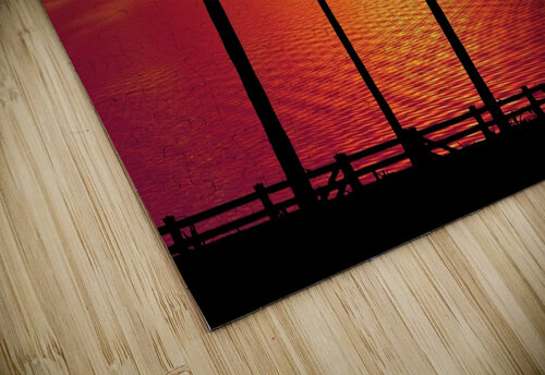 Palm Trees Sunset night Ned Bezou puzzle
