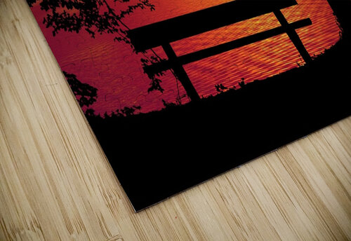 Sunset Bench Trees night Ned Bezou puzzle