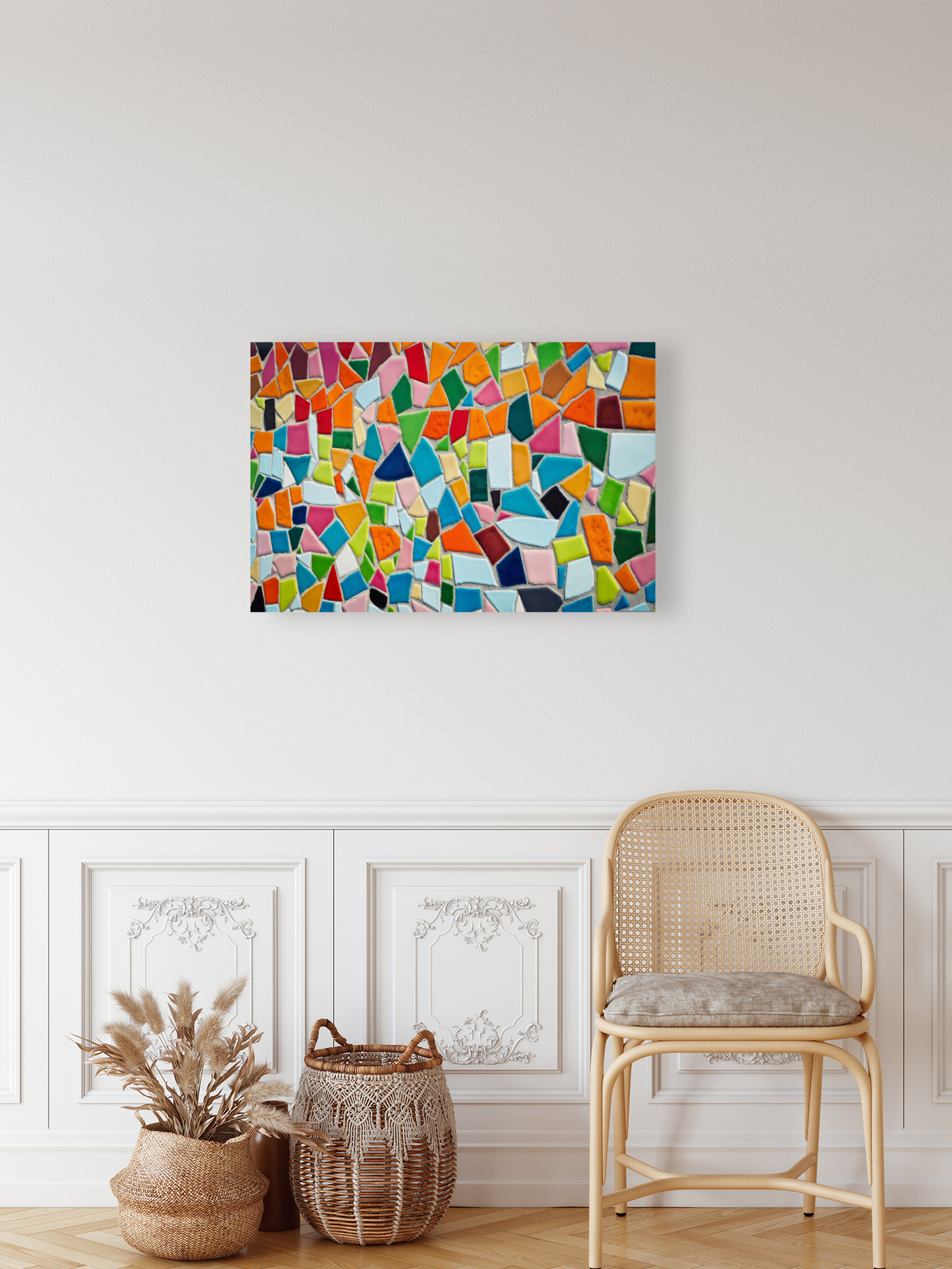 Mosaic abstract Reproduction