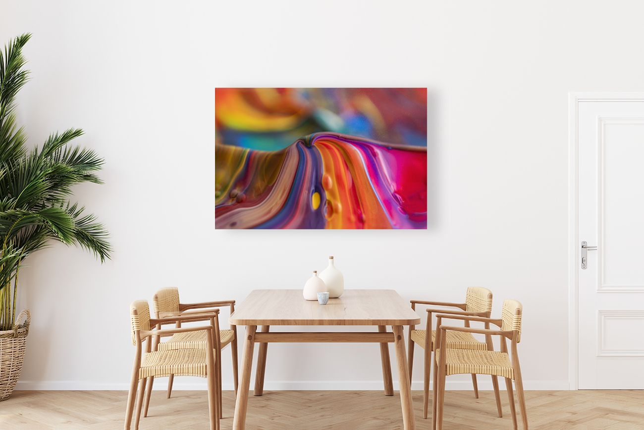 Mountain Colors abstract Reproduction