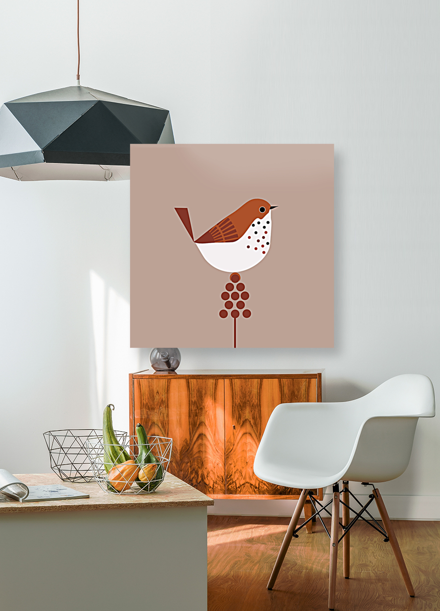 Bird Drawing Design Reproduction