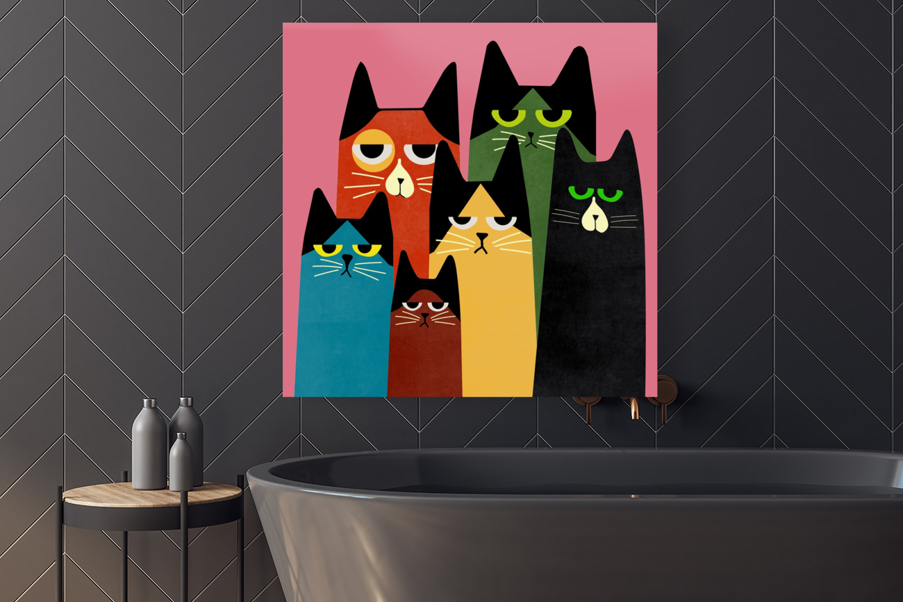 Cats Kittens Cartoon Reproduction