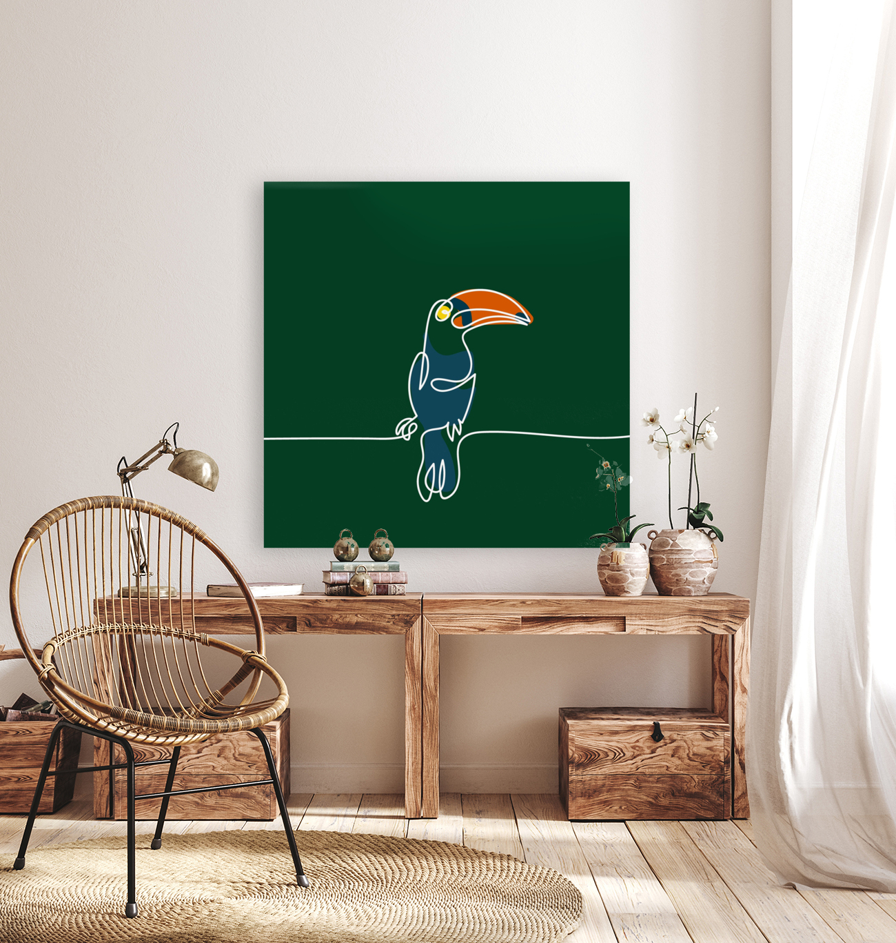 Drawing Line Easy bird Reproduction