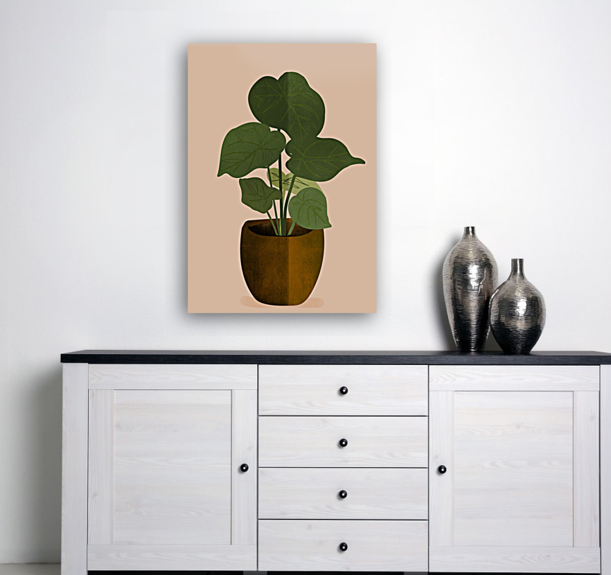 Boho Plant Background Reproduction