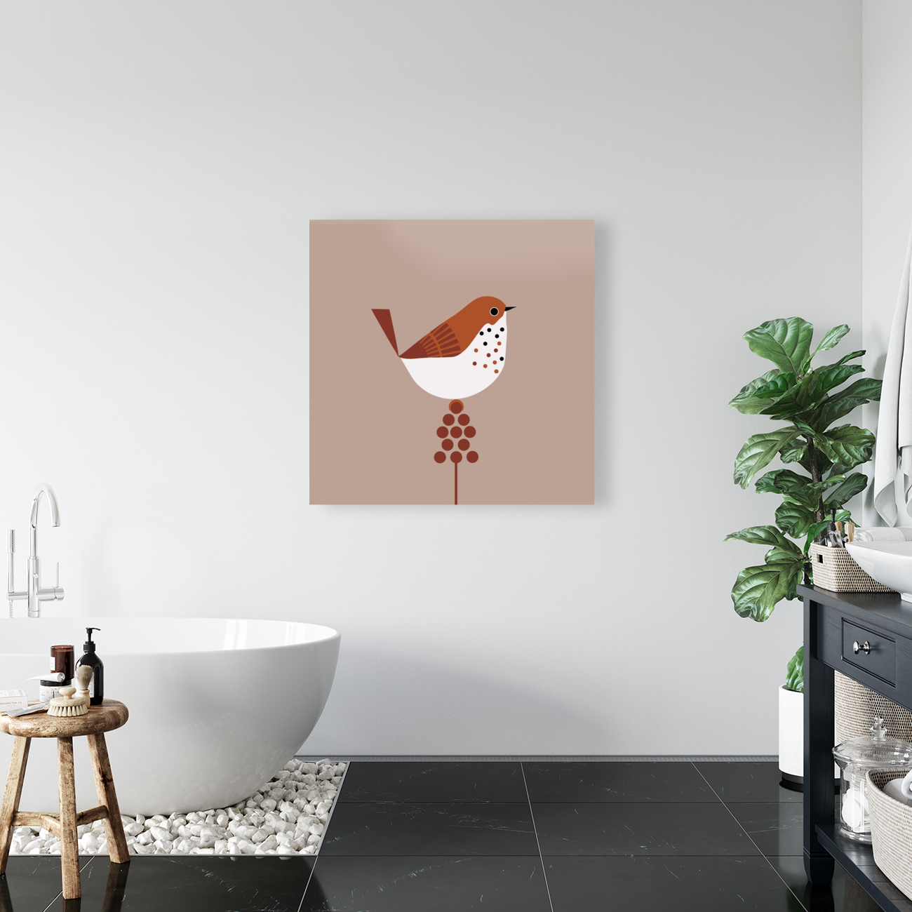 Bird Drawing Design Reproduction