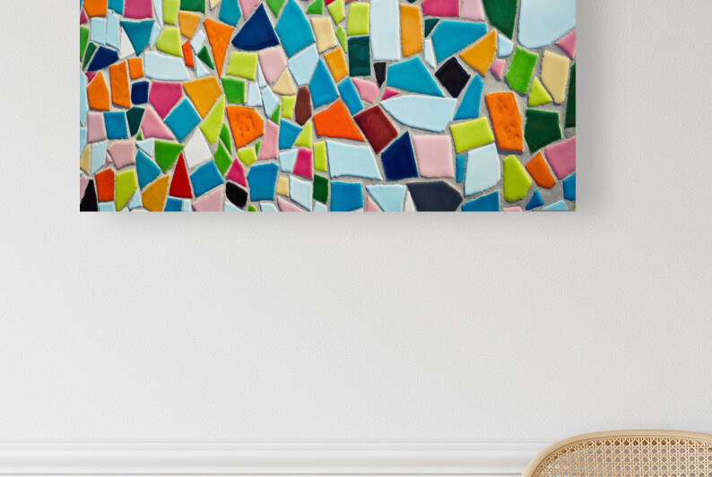 Mosaic abstract Reproduction