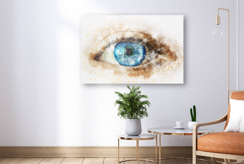 eye blue eye abstract Reproduction