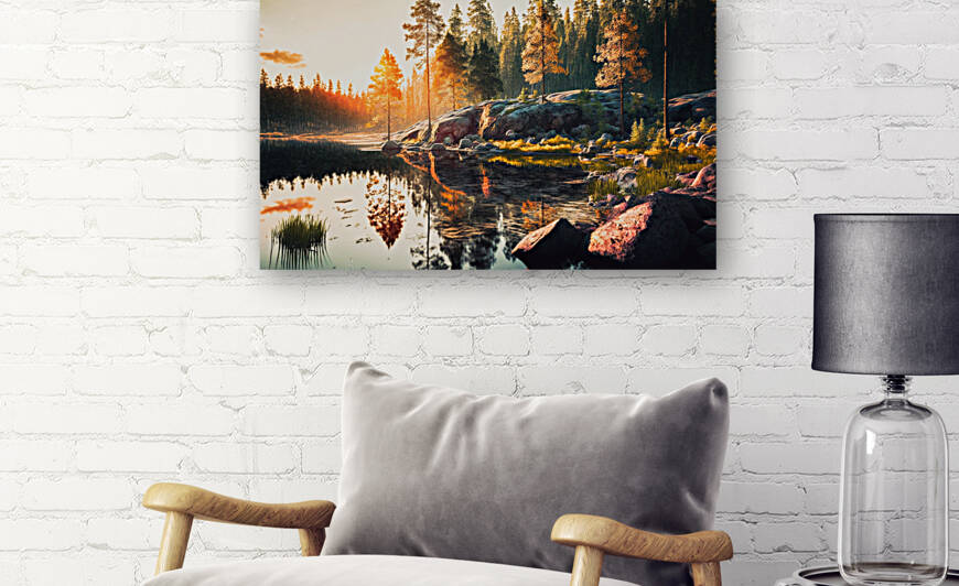 nature forest river trees Reproduction
