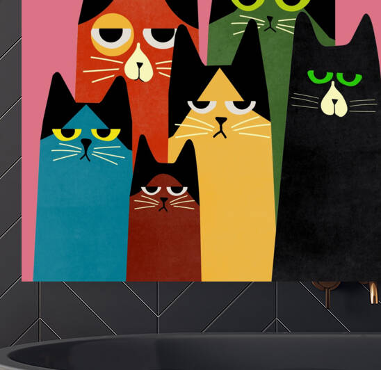 Cats Kittens Cartoon Reproduction