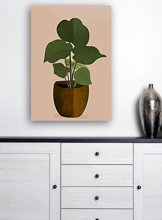 Boho Plant Background Reproduction