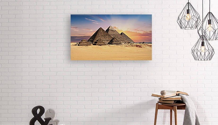 Pyramids Egypt Giza Reproduction
