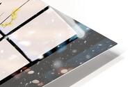 Cat Window Snow HD Metal print