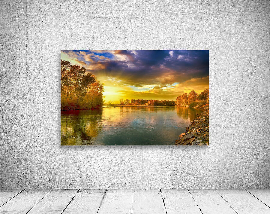 Landscape Lake Sun Wall Preview