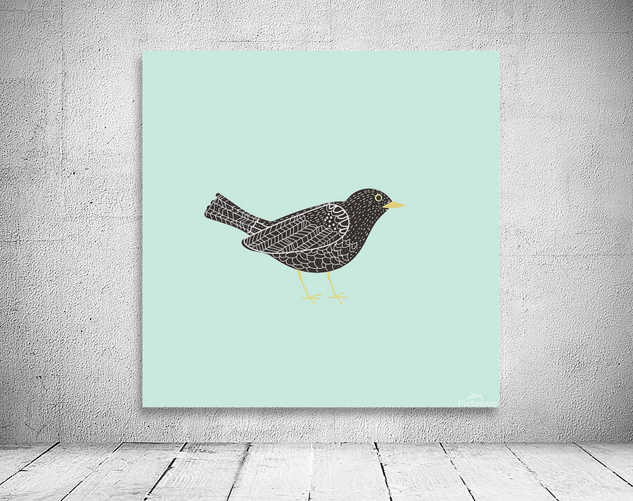 Bird Blackbird Wings Wall Preview