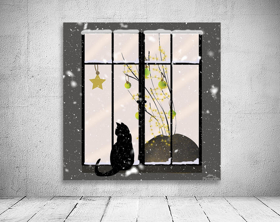 Cat Window Snow Wall Preview