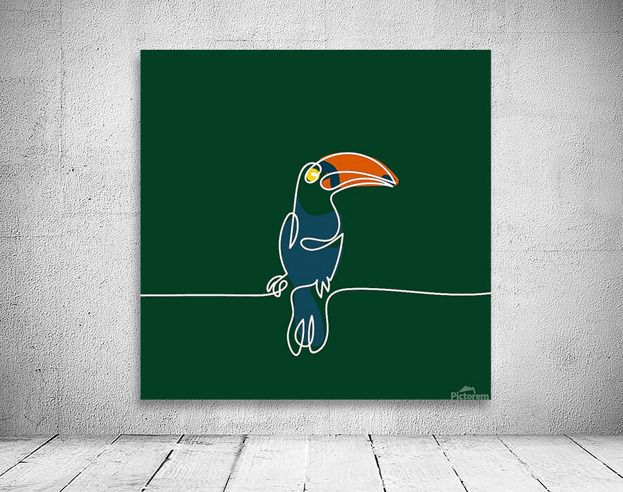 Drawing Line Easy bird Wall Preview