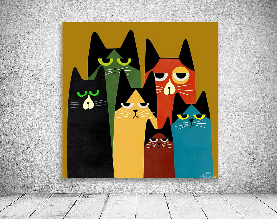 Cats Kittens Cartoon Wall Preview
