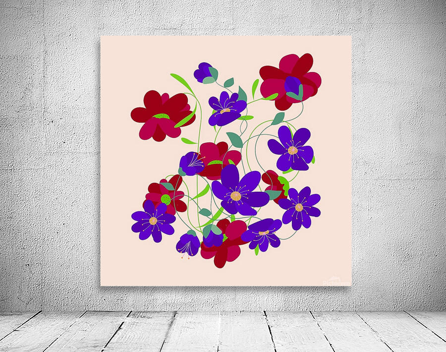 Nature Flowers Wall Preview