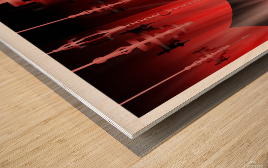 Manipulation Wood print