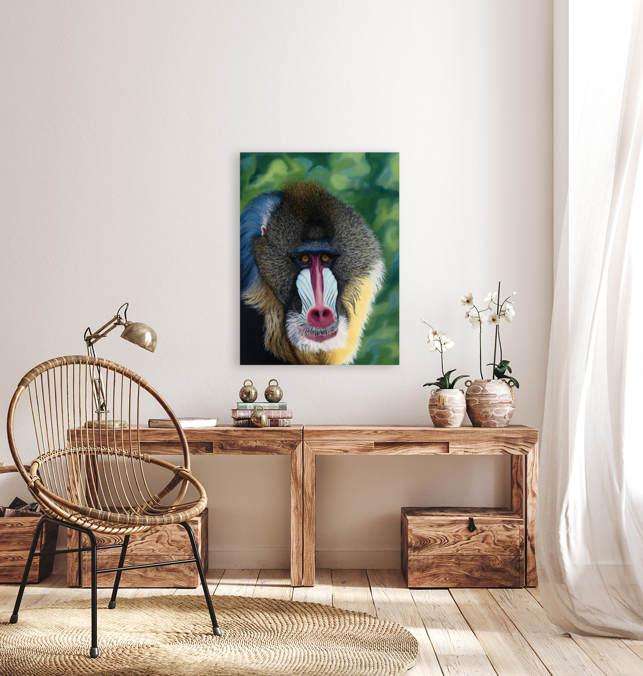 Blue Baboon Reproduction