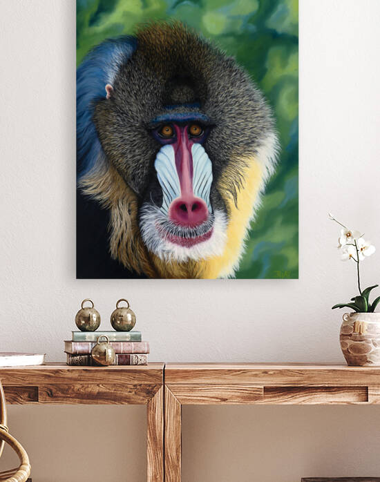 Blue Baboon by AnnaLysa Artistry