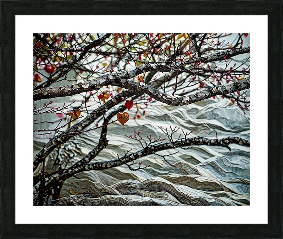 Heart Among Branches   Picture Frame print