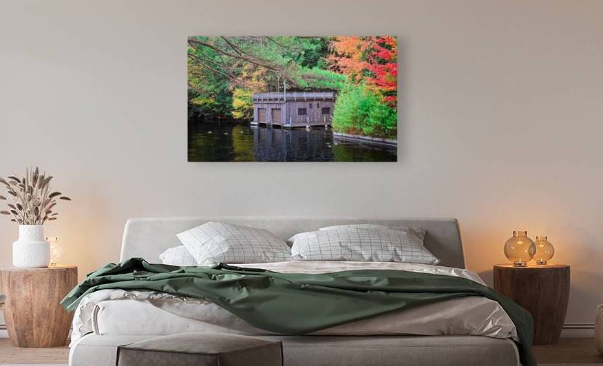 Boathouse in ADK Adirondacks by Mark Barrett Photography