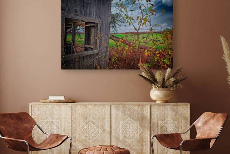 Abandoned Shed Lansing NY Autumn Finger Lakes by Mark Barrett Photography