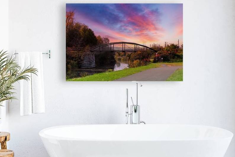 Bridge over Erie.  Central NY Syracuse NY Fine Art Color Print by Mark Barrett Photography