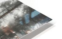 Misty Forest Pine Forest HD Metal print