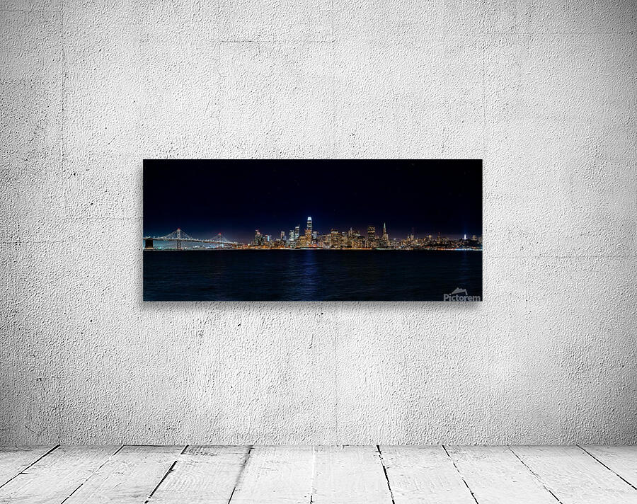 San Francisco City Skyline Panorama Wall Preview