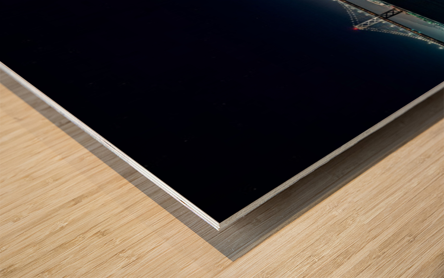 San Francisco City Skyline Panorama Wood print